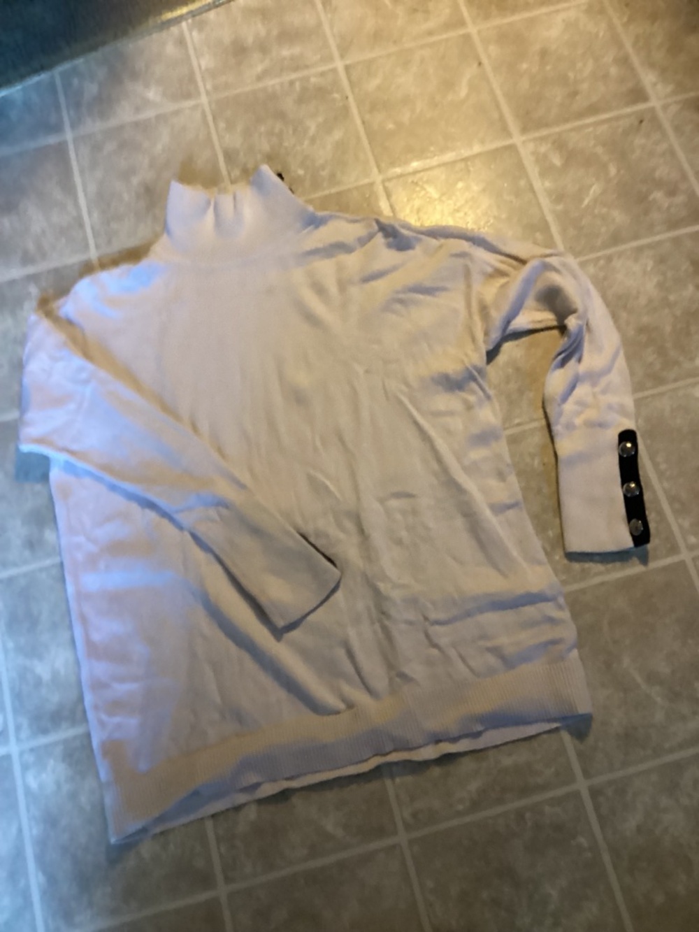 ~ Women's LRL Off-White Turtleneck Sweater ~